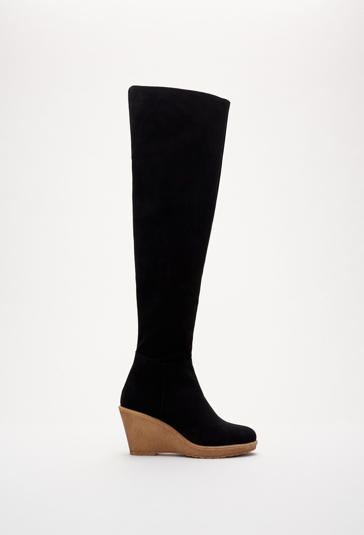 Thigh-high platform boots