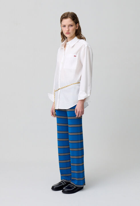 Slim-Fit Fine Knit Trousers