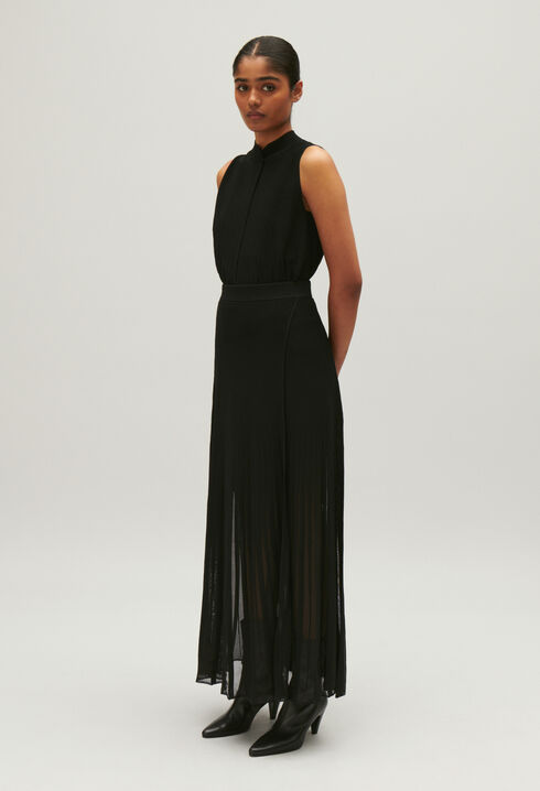 Long knit skirt
