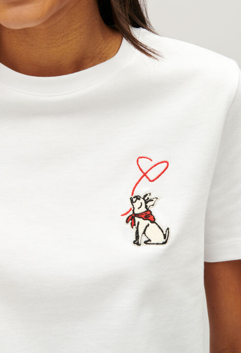 Jean Toto cream T-shirt