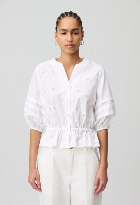 Embroidered Stretch Shirt