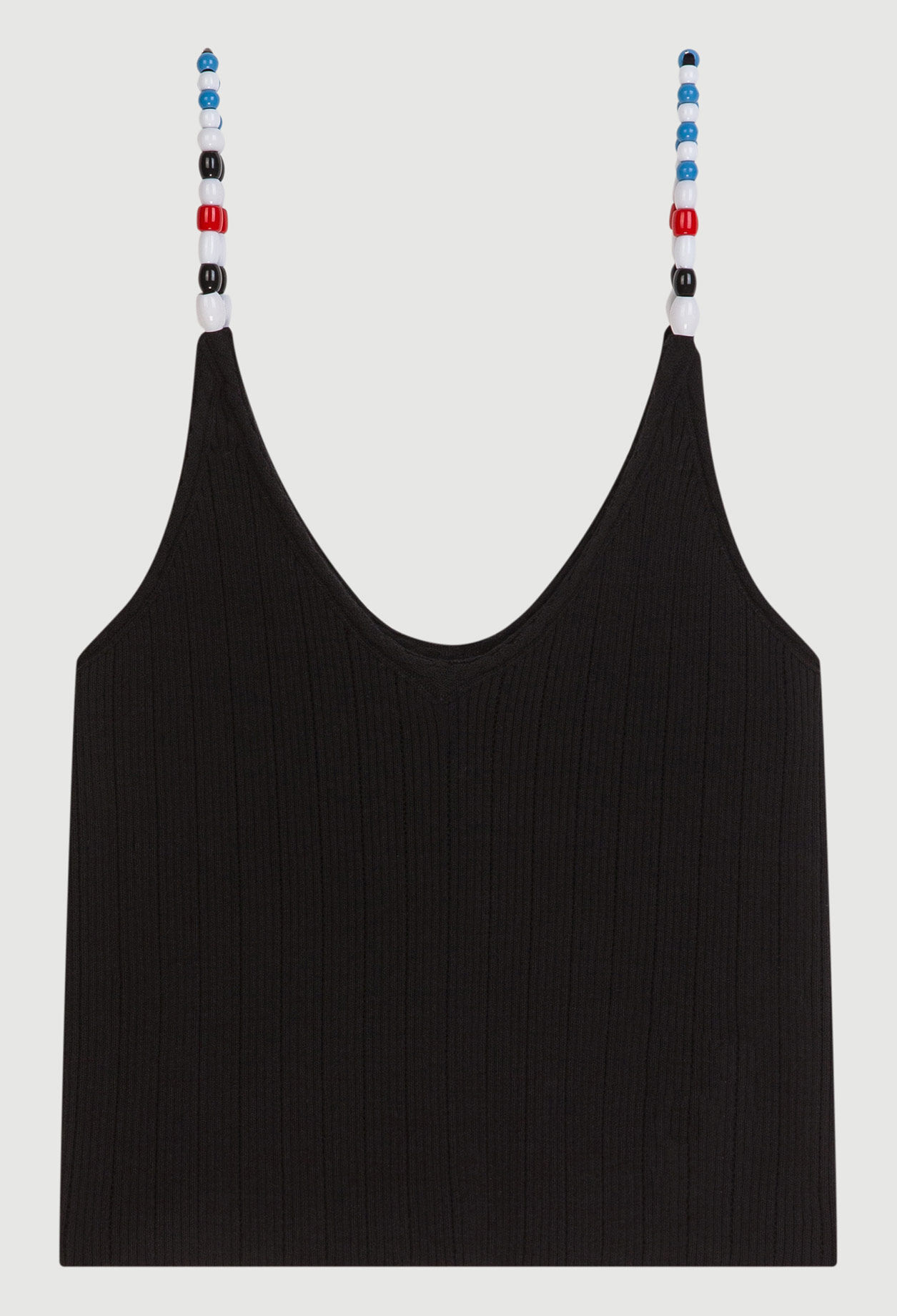 Top with pearly straps