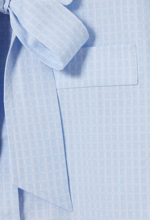 Short checked shirt