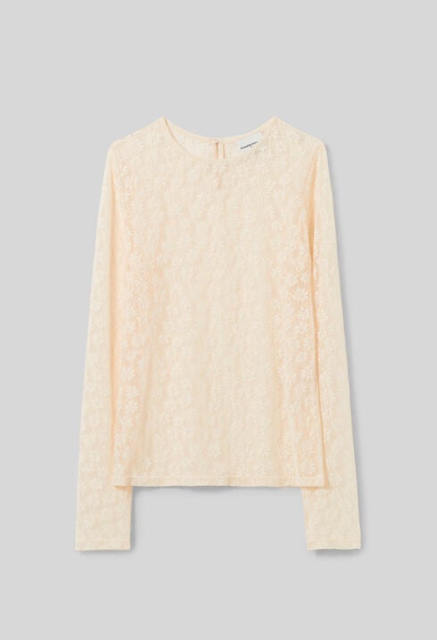 Sheer lace top