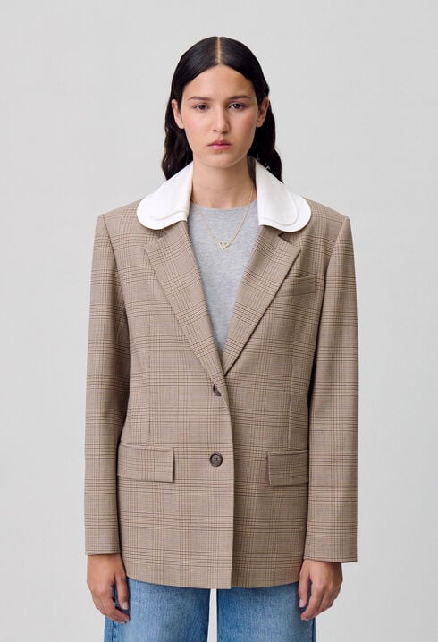 Checked Tailored Blazer