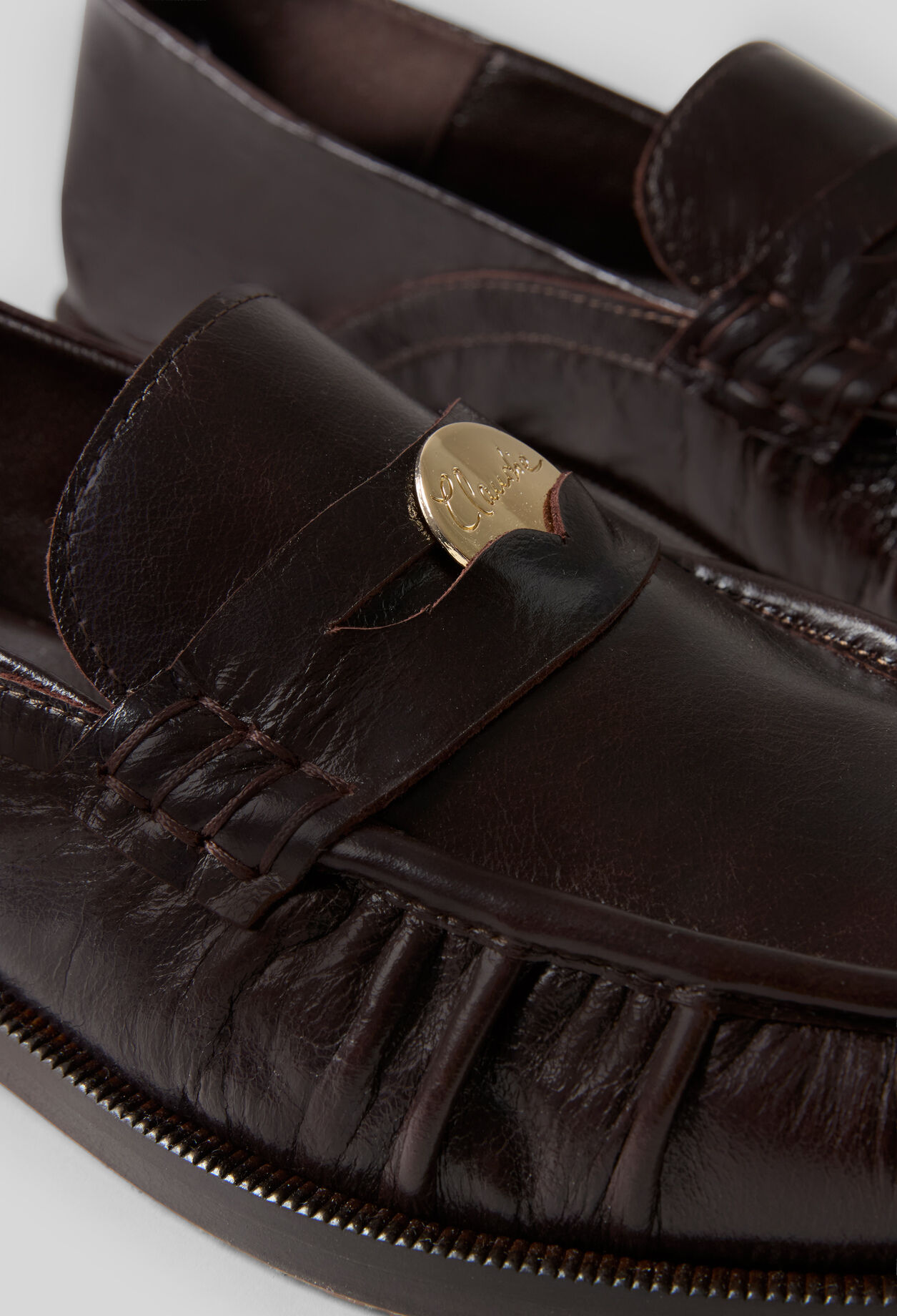 Patent leather loafers