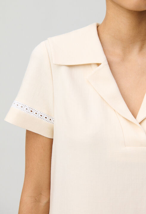 Pleated Mini Dress