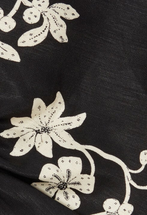 Mid-length floral print dress