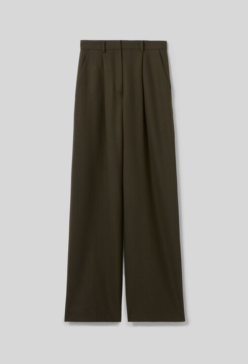 Wide-leg Tailored Trousers