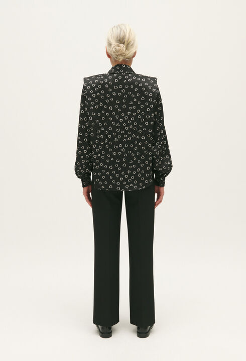 Floaty heart print shirt