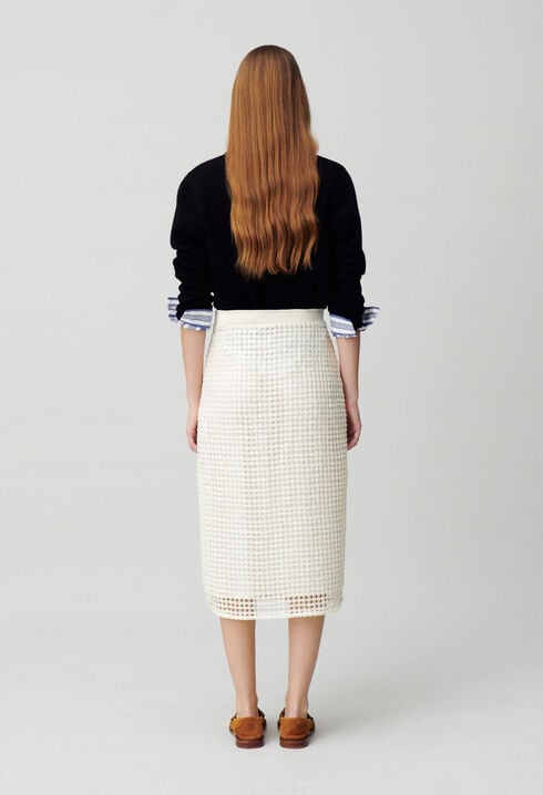Crochet midi skirt