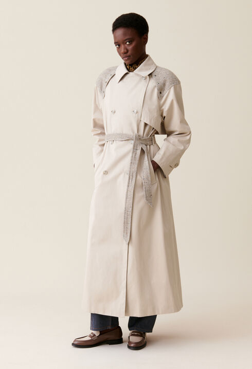 Dual-material Long Trench