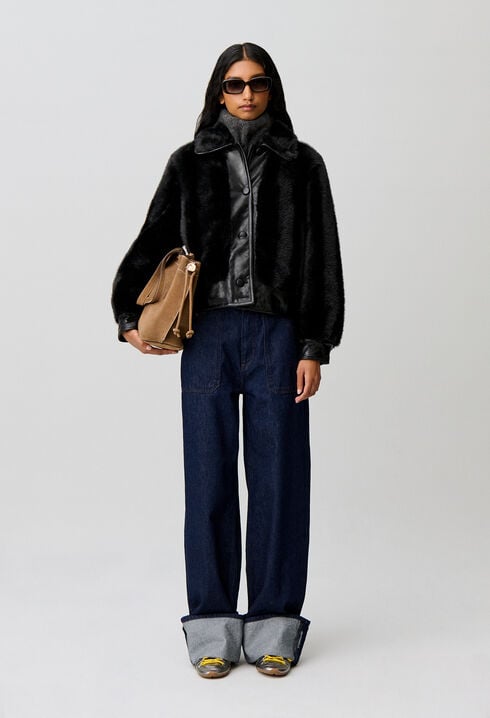 Short faux fur jacket