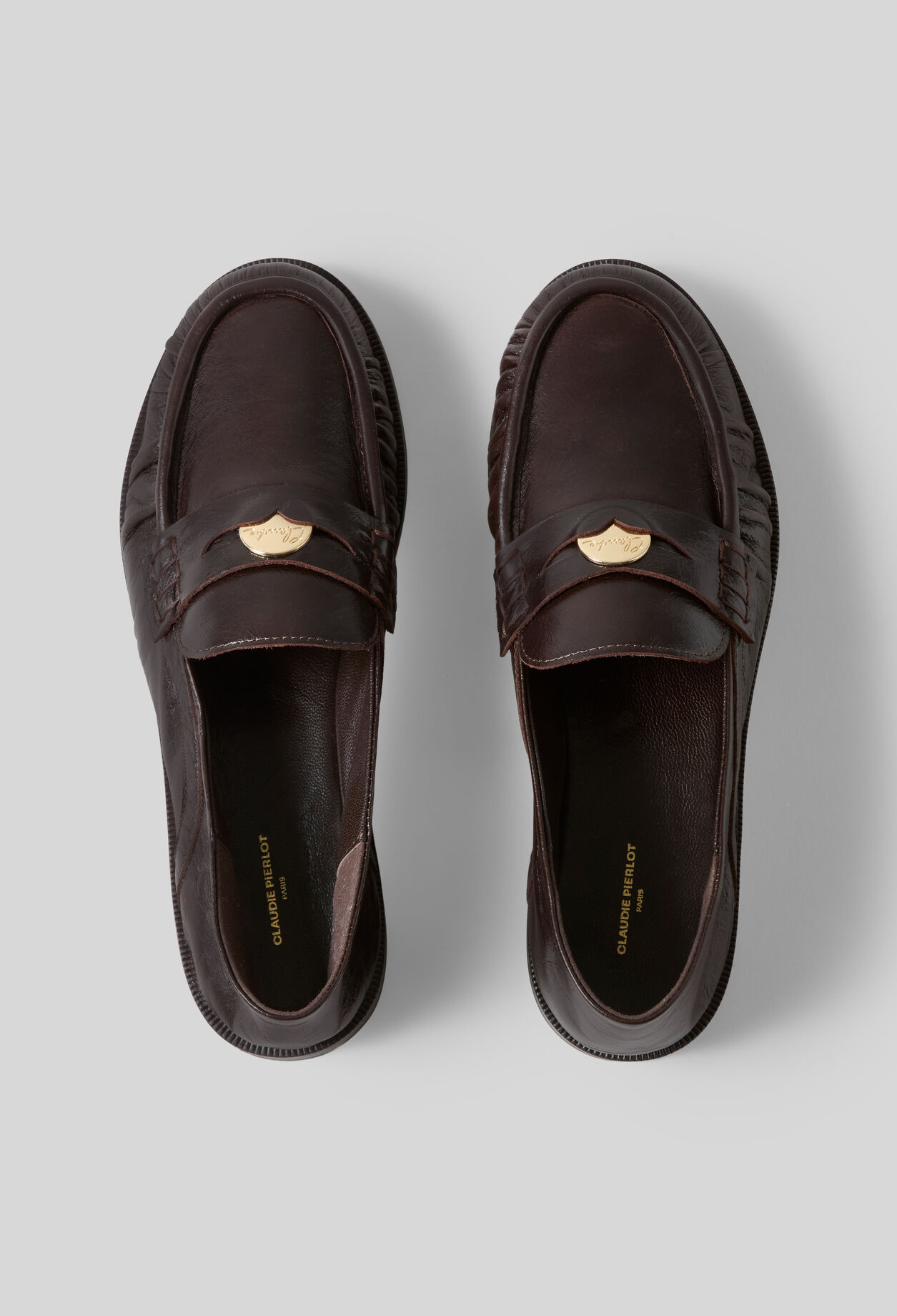 Patent leather loafers