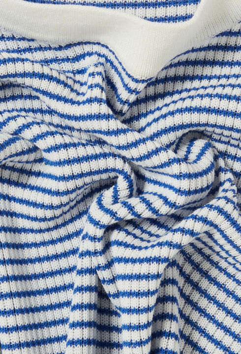 Fine-Knit Breton Stripe Top