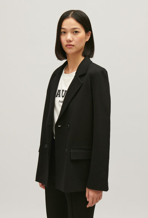 Black oversized suit jacket