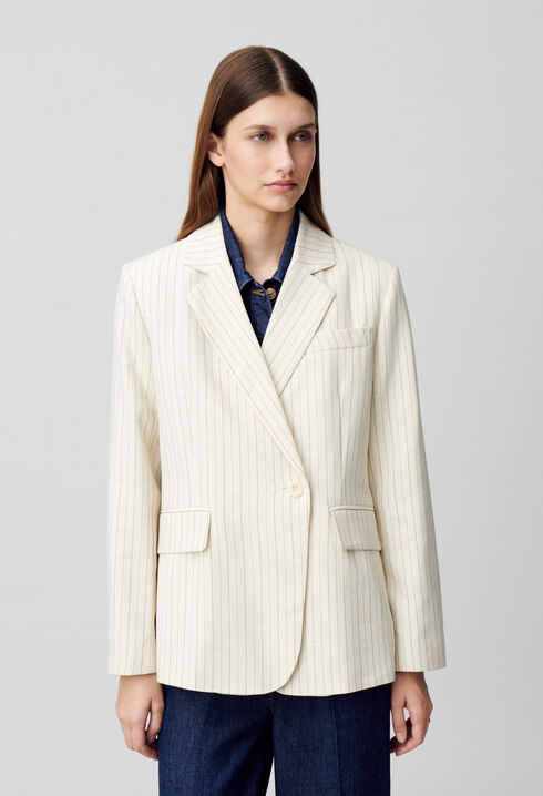 Striped blazer