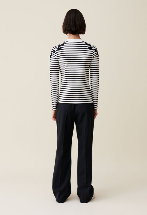 Ecru long sleeved top
