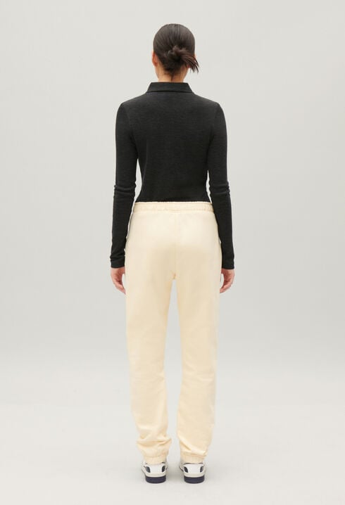 Vanilla jogging bottoms