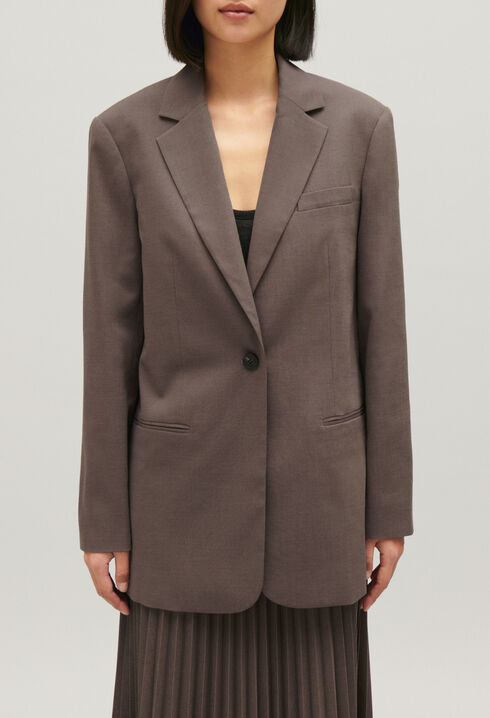 Mocha brown suit jacket