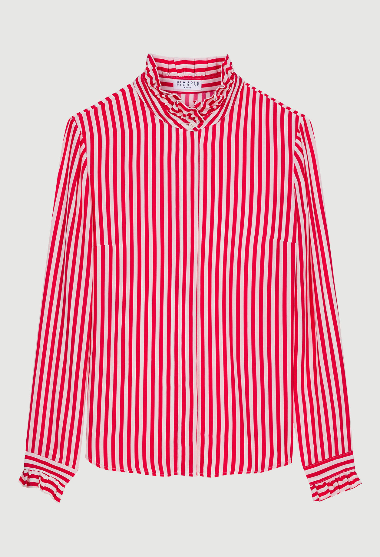 Red and white striped shirt