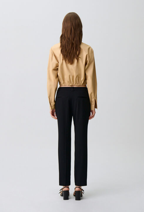 Plain tailored trousers