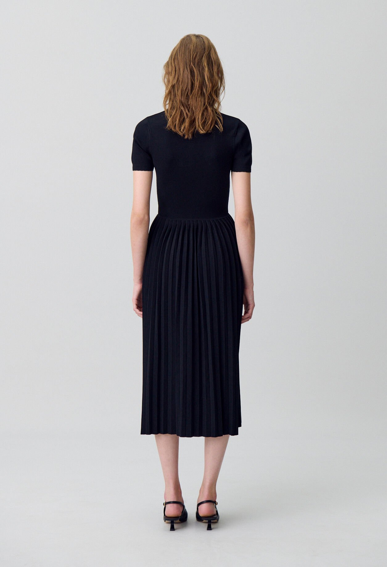 Fine-knit midi dress