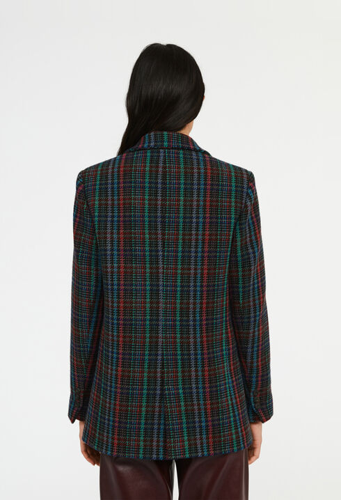 Veste &agrave; motif tartan