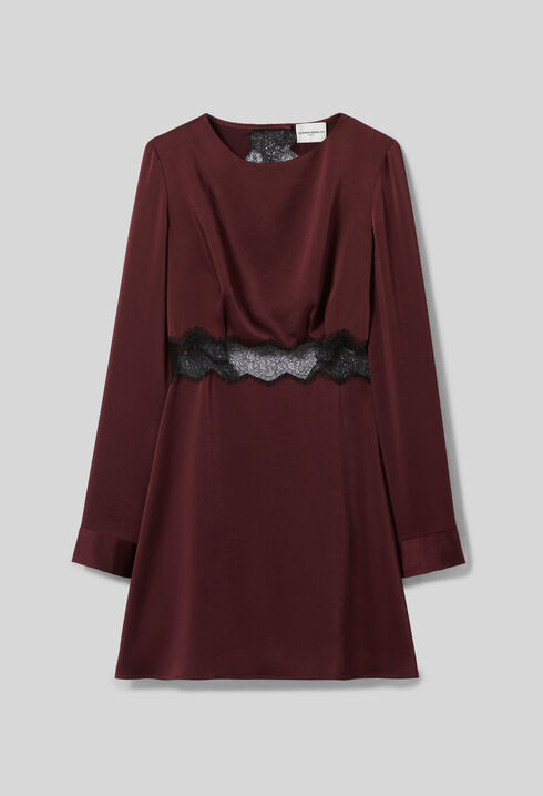 Satin flowly mini dress