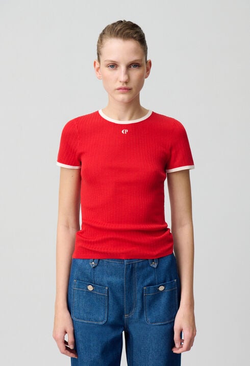 Fine knit CP top