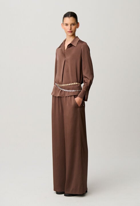 Collared flowy blouse