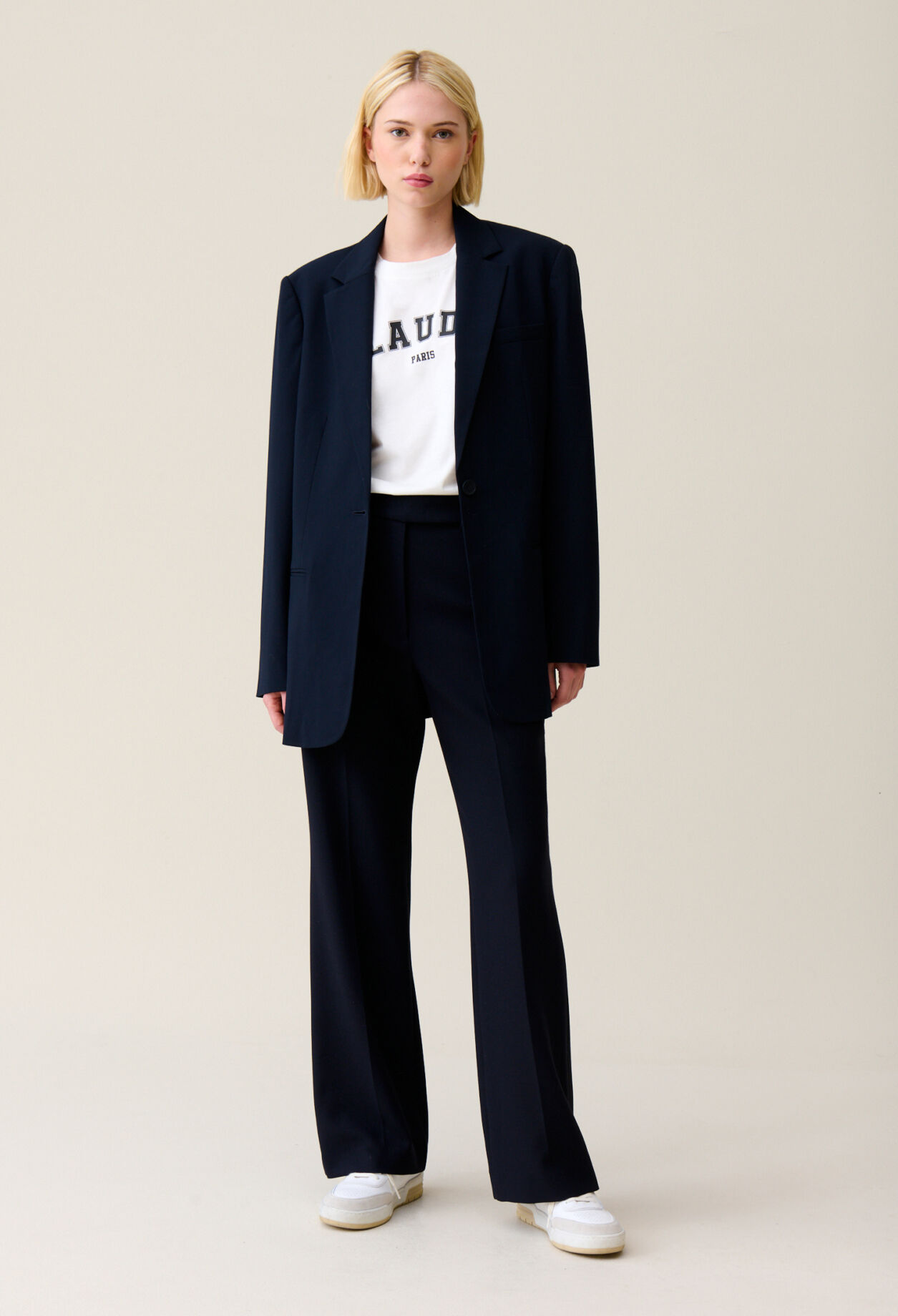 Womens oversized suit jacket top