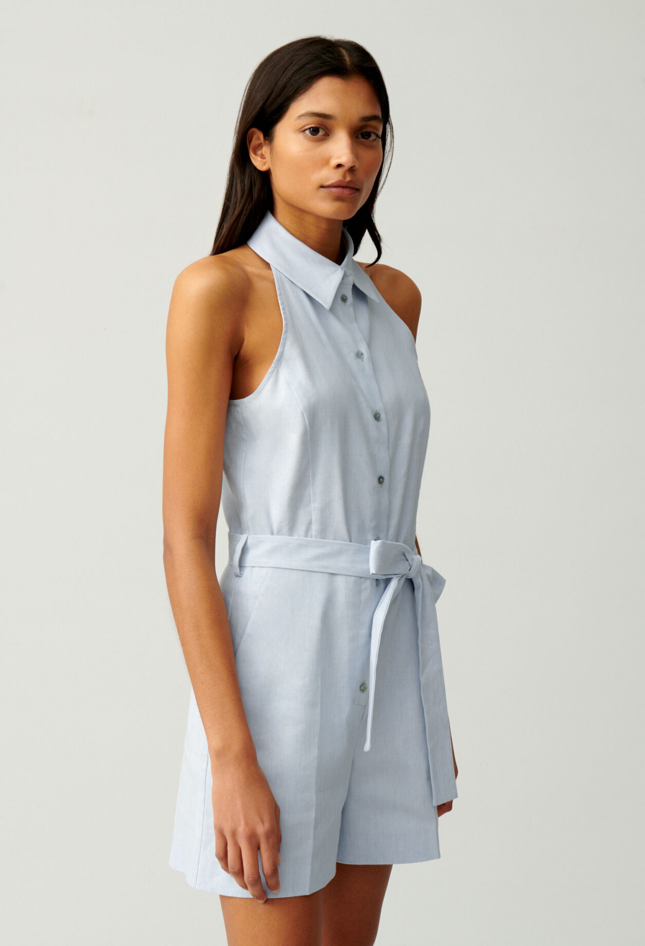 Belted playsuit