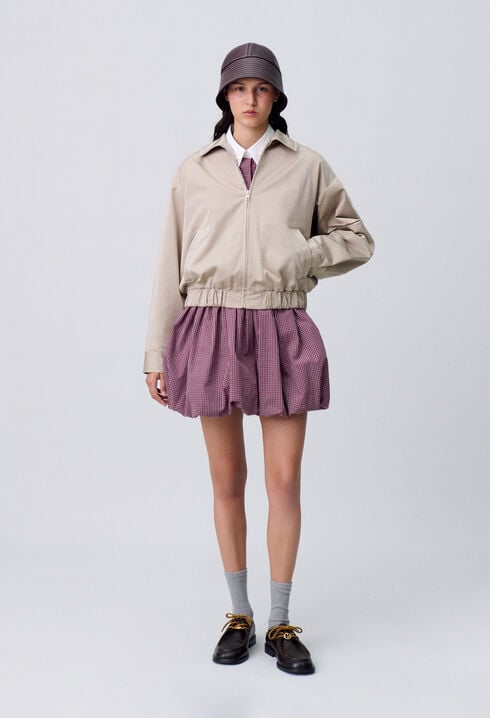 Oversized zip-up jacket
