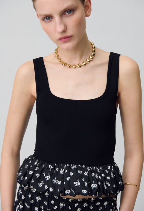 Ruffled Tank Top