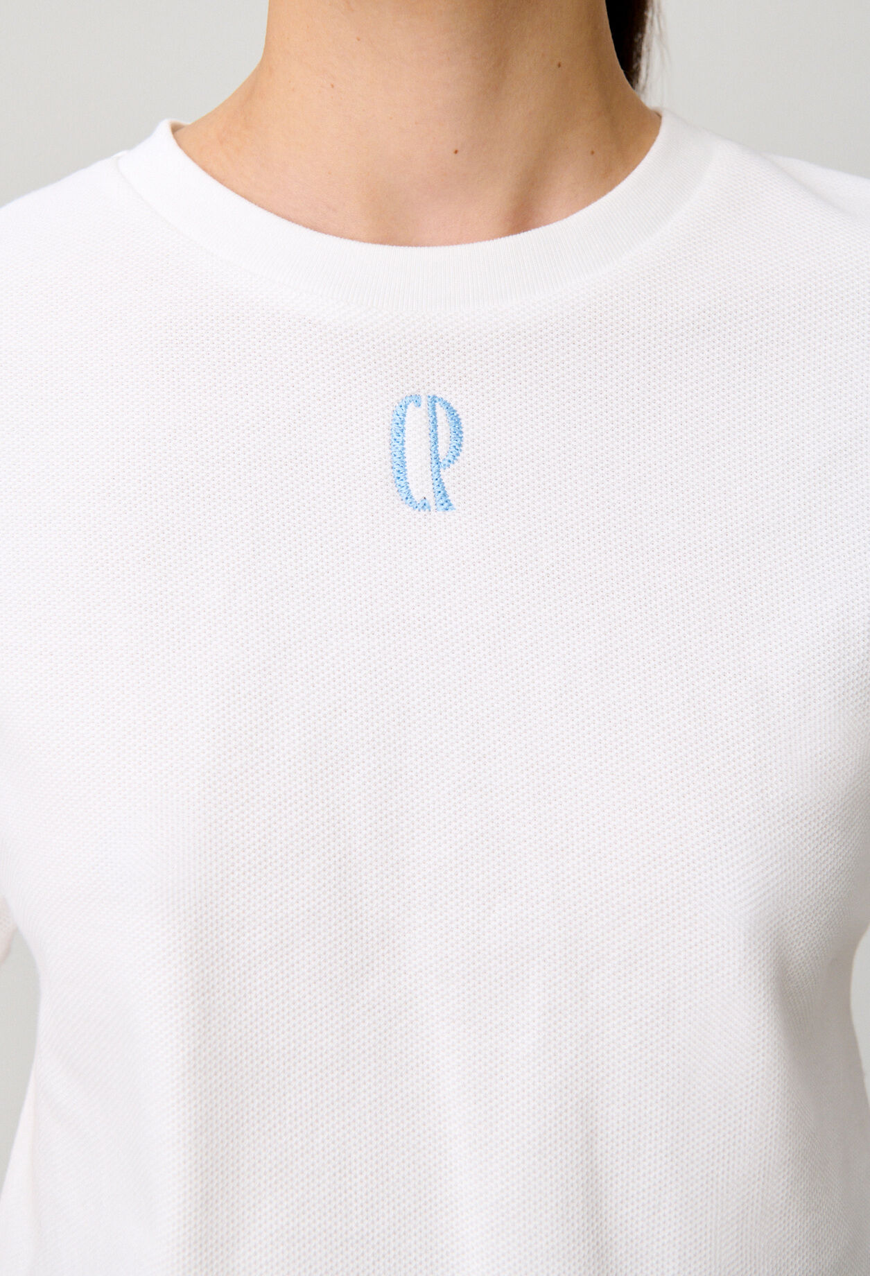 Embroidered cotton T-shirt