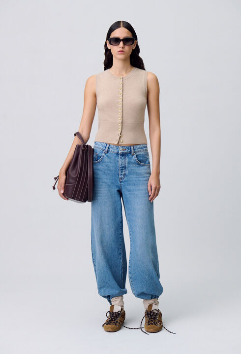 Button-Up Knitted Top