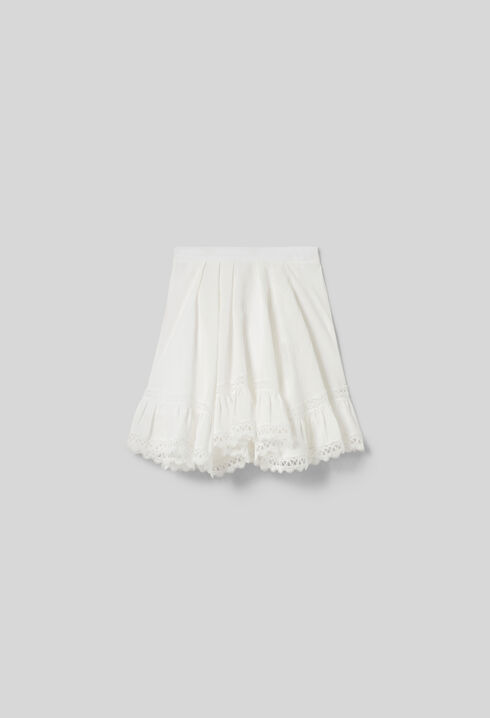 Short lace skirt