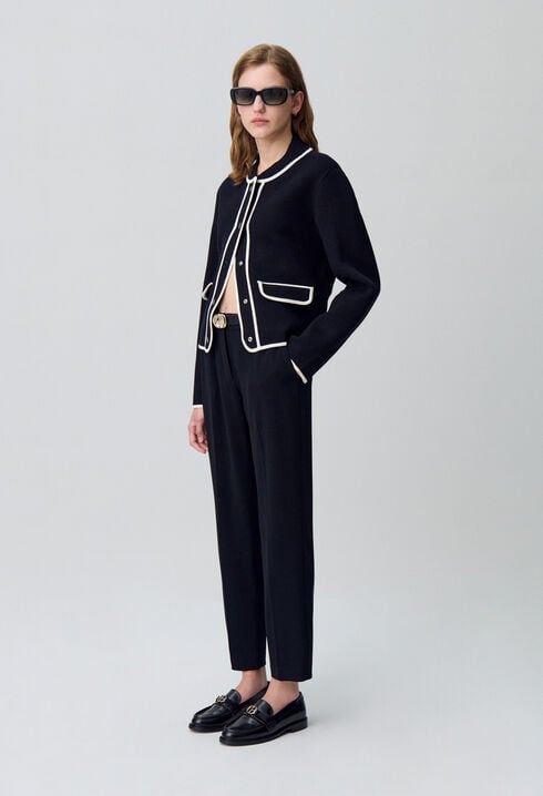 Plain tailored trousers 