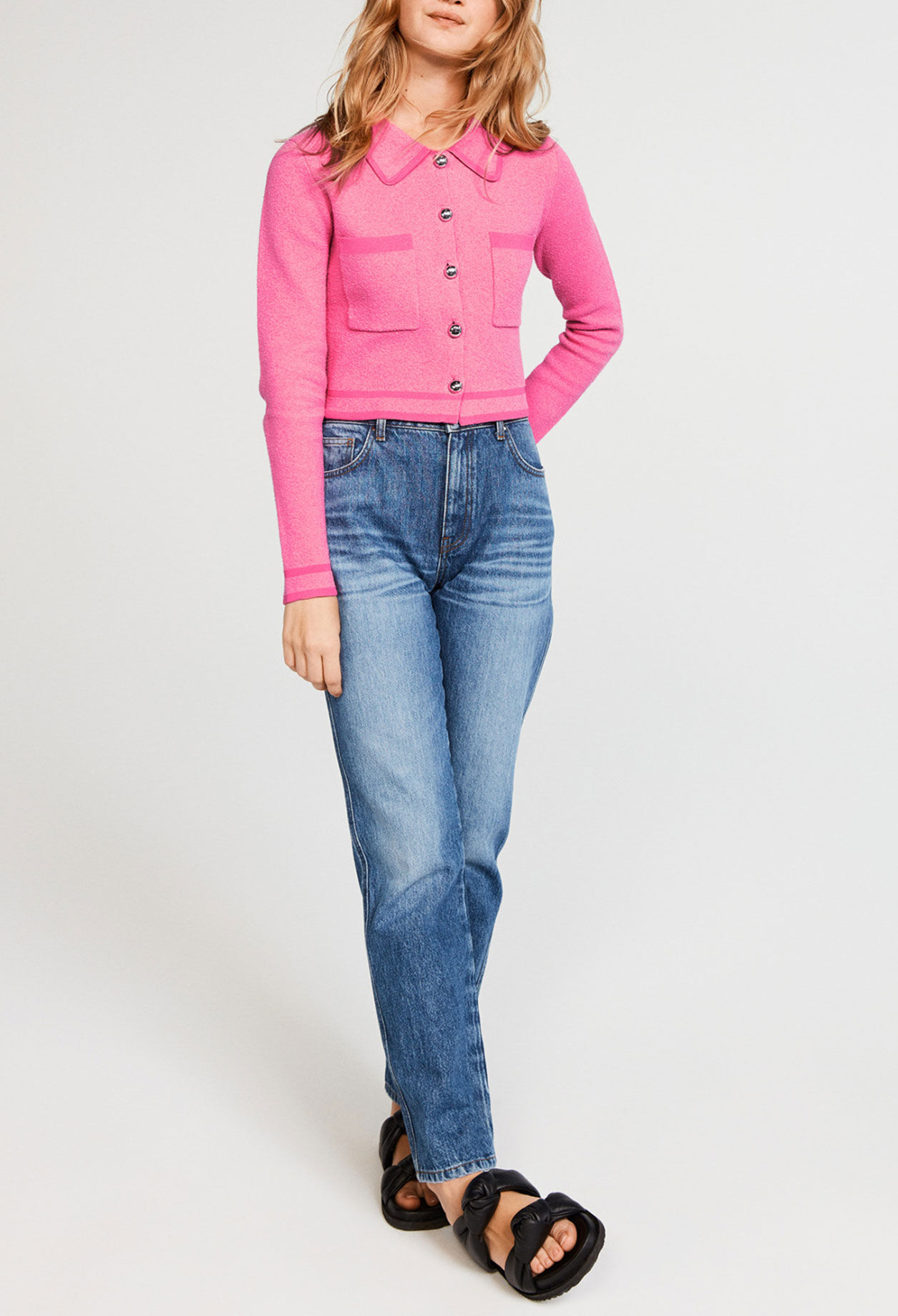 Cardigan with collar