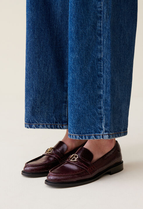 Snake Effect CP Buckle Loafers