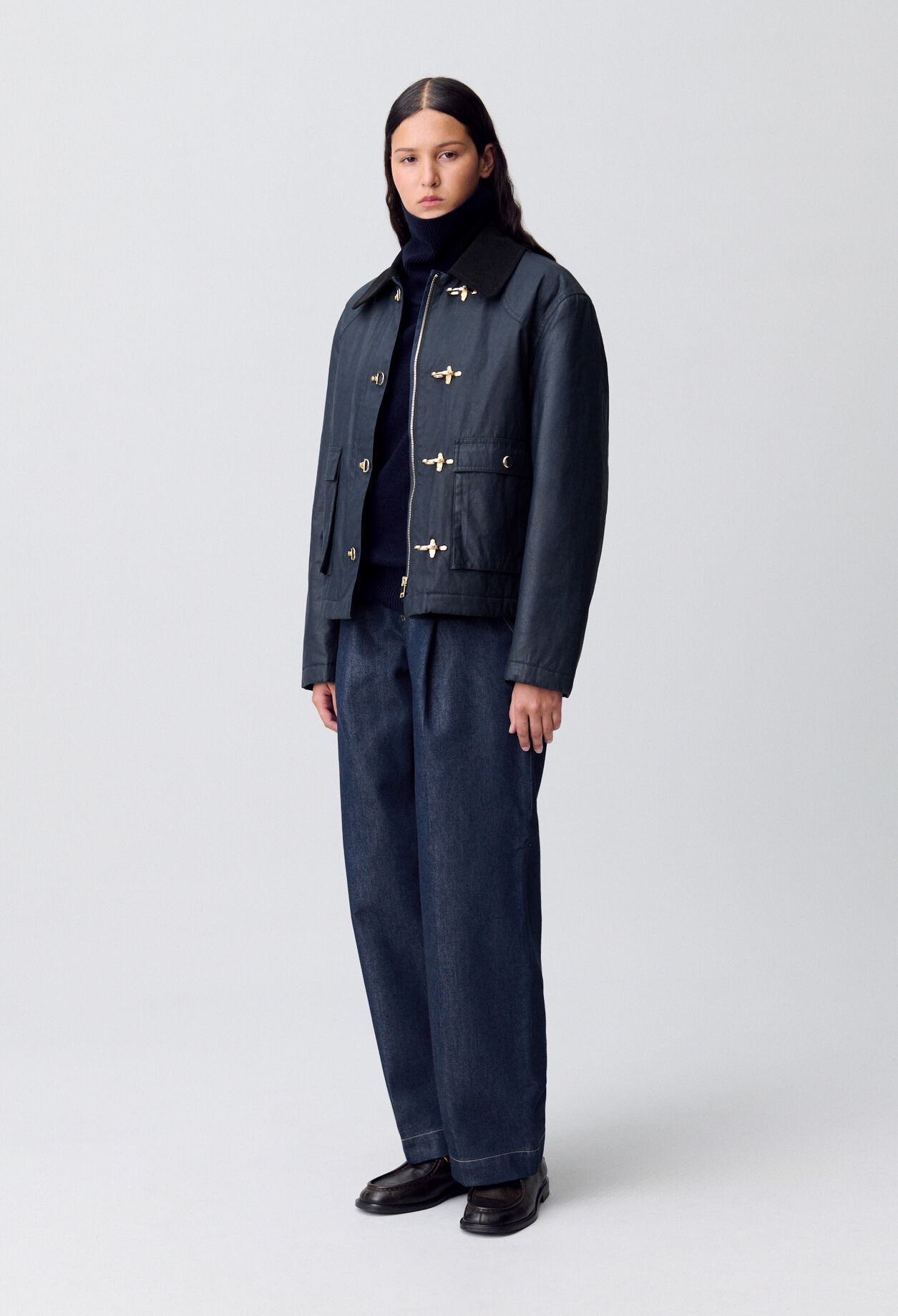 Waxed Short Parka