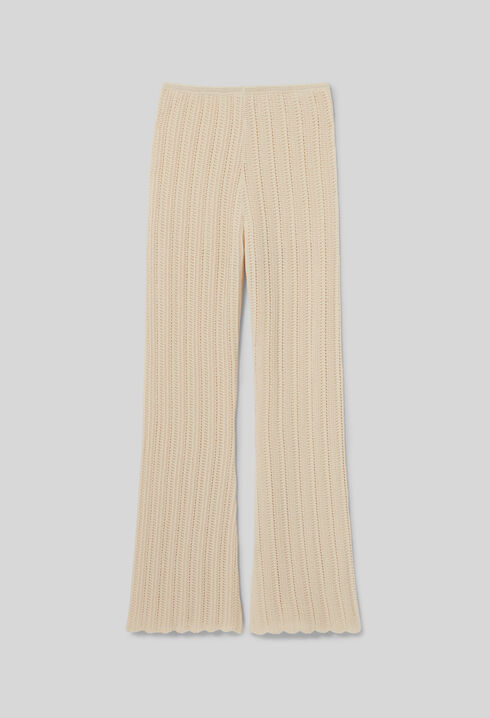 Crochet Detail Flowing Trousers