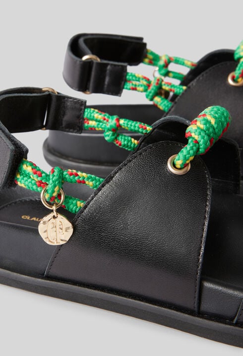 Twisted strap sandals