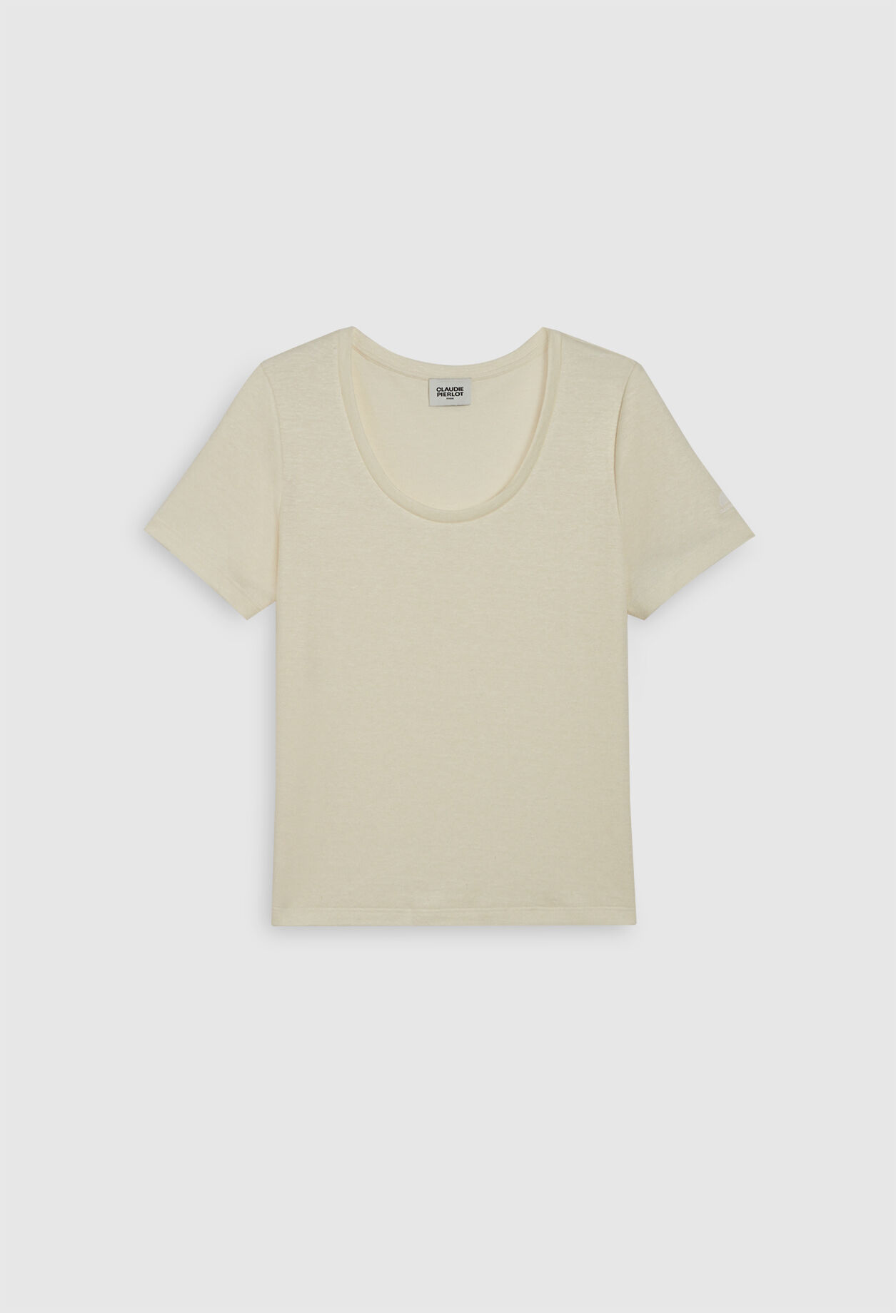 Linen and cotton T-shirt