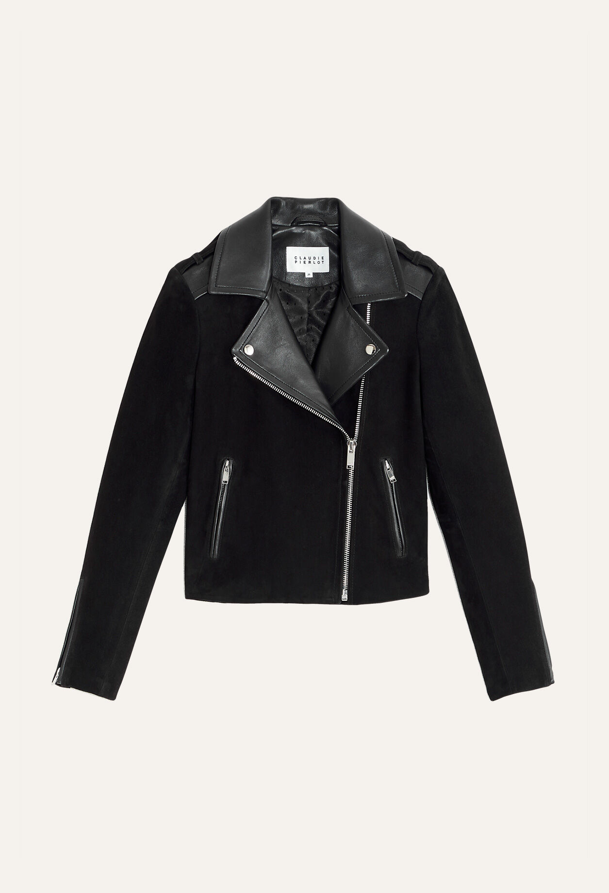 Black leather jacket