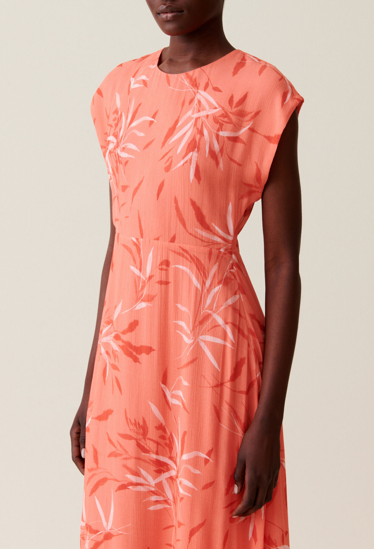 Printed flowing maxi dress