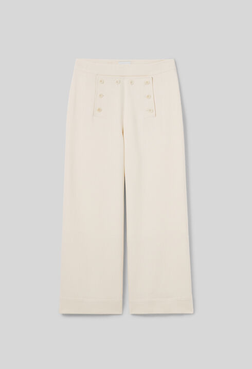 Straight-Leg Sailor Trousers