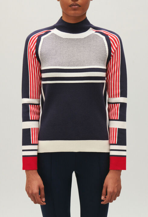 Jacquard knitted jumper