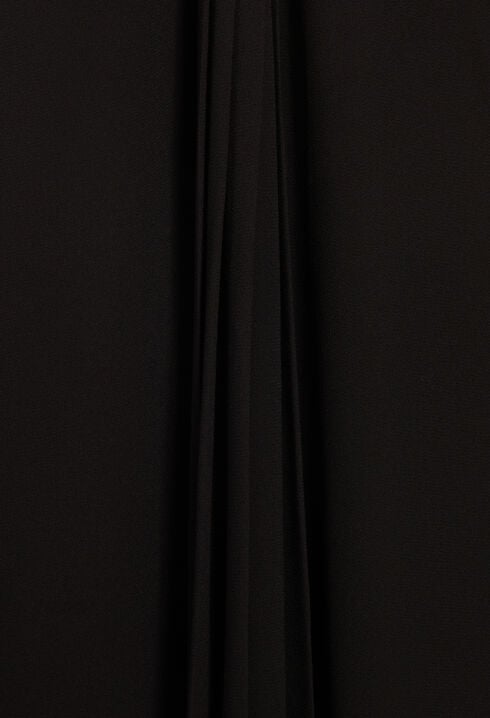 Short black pleated dress